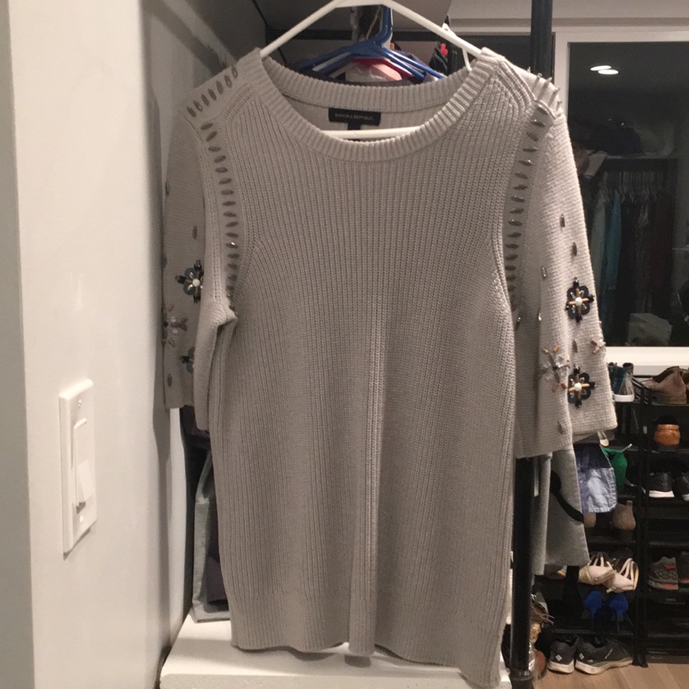 Embellished Banana Republic Sweater